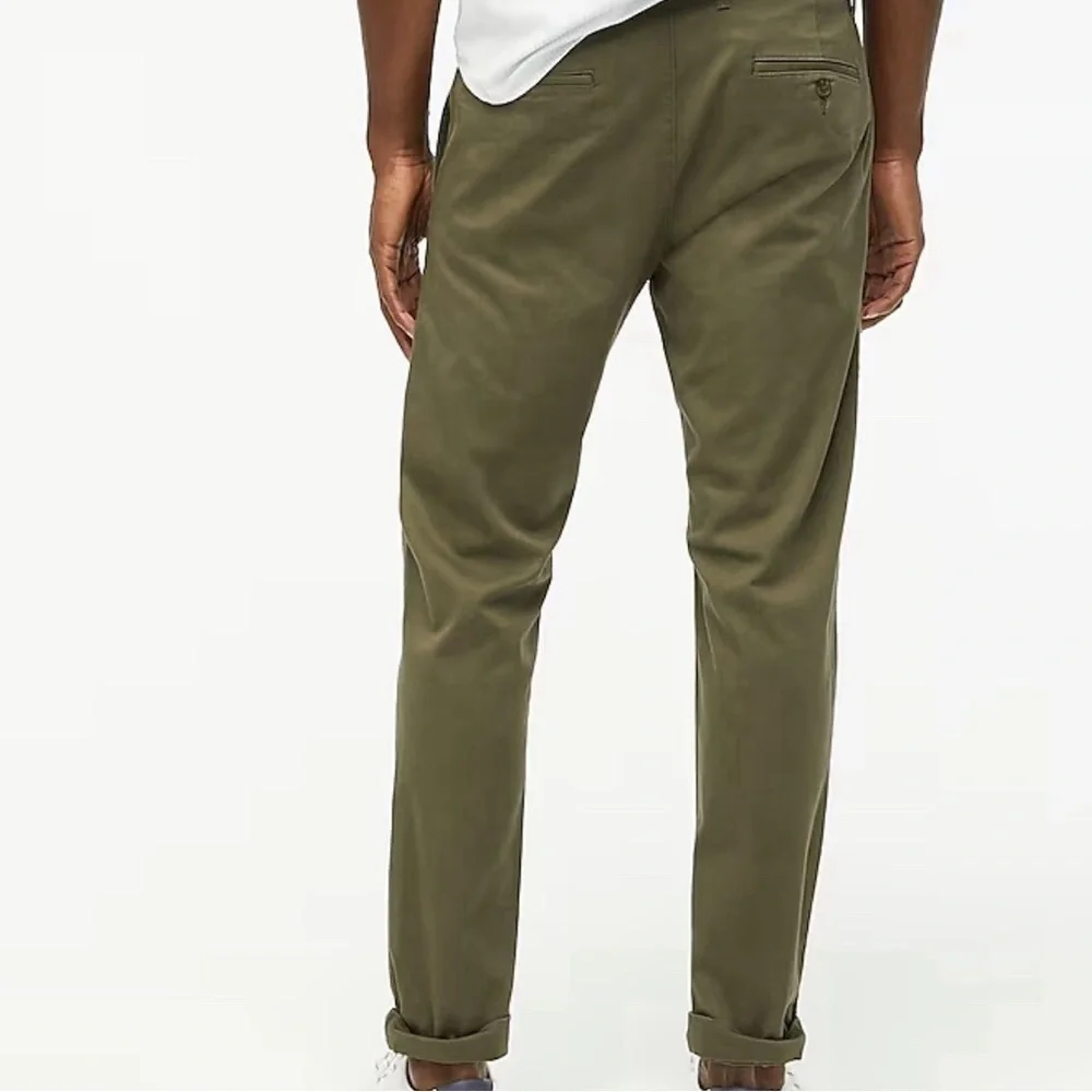 J. Crew Flex Slim Men's Olive Khaki Chinos